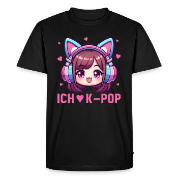 K-Pop Korean Music Kpop Fans Kdrama - Men's Premium Organic T-Shirt - black - Front - Nico (187cm)