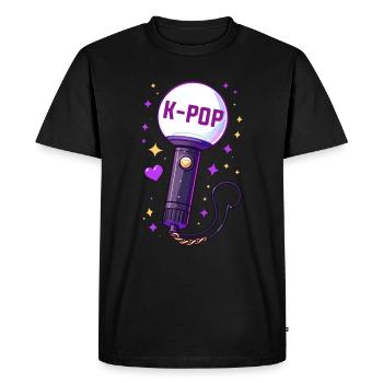 K-Pop Korean Music Kpop Fans Kdrama - Men's Premium Organic T-Shirt - black - Front - Nico (187cm)