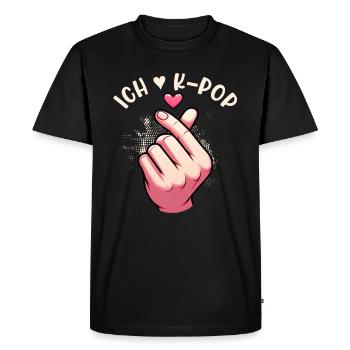 K-Pop Korean Music Kpop Fans Kdrama - Men's Premium Organic T-Shirt - black - Front - Nico (187cm)