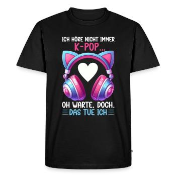 K-Pop Korean Music Kpop Fans Kdrama - Men's Premium Organic T-Shirt - black - Front - Nico (187cm)