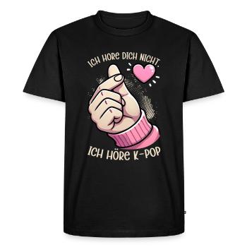 K-Pop Korean Music Kpop Fans Kdrama - Men's Premium Organic T-Shirt - black - Front - Nico (187cm)