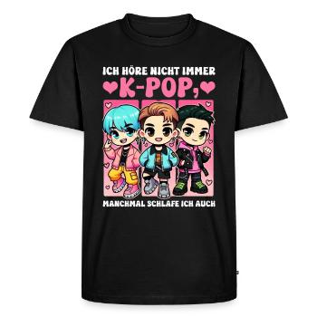 K-Pop Korean Music Kpop Fans Kdrama - Men's Premium Organic T-Shirt - black - Front - Nico (187cm)