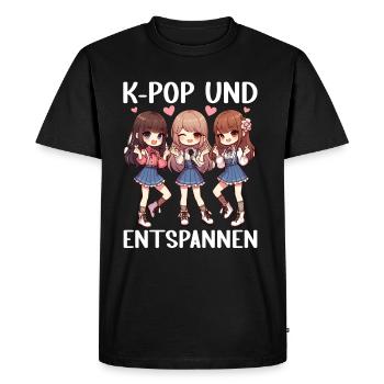 K-Pop Korean Music Kpop Fans Kdrama - Men's Premium Organic T-Shirt - black - Front - Nico (187cm)