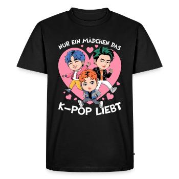 K-Pop Korean Music Kpop Fans Kdrama - Men's Premium Organic T-Shirt - black - Front - Nico (187cm)