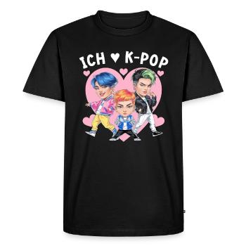 K-Pop Korean Music Kpop Fans Kdrama - Men's Premium Organic T-Shirt - black - Front - Nico (187cm)