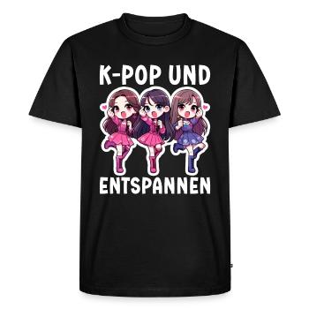 K-Pop Korean Music Kpop Fans Kdrama - Men's Premium Organic T-Shirt - black - Front - Nico (187cm)
