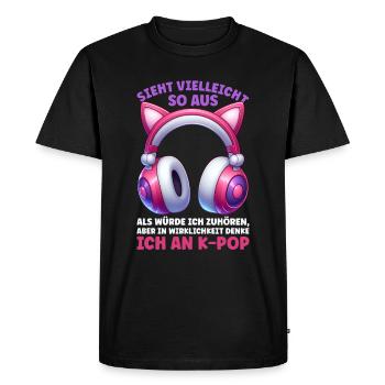 K-Pop Korean Music Kpop Fans Kdrama - Men's Premium Organic T-Shirt - black - Front - Nico (187cm)