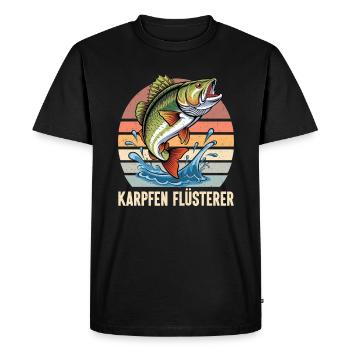 Fishing Fishing Fishing Holidays Fishing Holidays Fishing Hunters - Men's Premium Organic T-Shirt - black - Front - Nico (187cm)