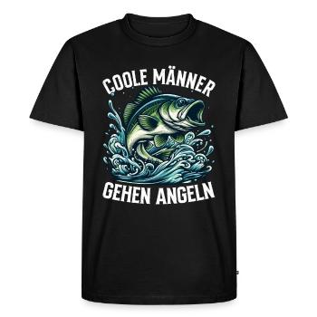 Fishing Fishing Fishing Holidays Fishing Holidays Fishing Hunters - Men's Premium Organic T-Shirt - black - Front - Nico (187cm)