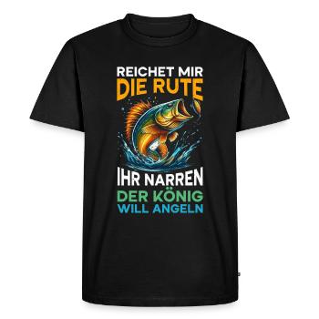 Fishing Fishing Fishing Holidays Fishing Holidays Fishing Hunters - Men's Premium Organic T-Shirt - black - Front - Nico (187cm)