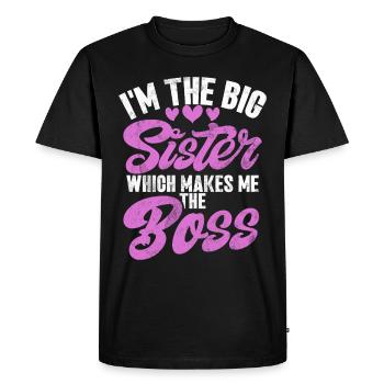 Sister Brother Matching Siblings Twins - Men's Premium Organic T-Shirt - black - Front - Nico (187cm)