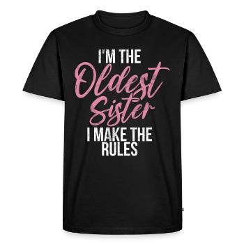 Sister Brother Matching Siblings Twins - Men's Premium Organic T-Shirt - black - Front - Nico (187cm)