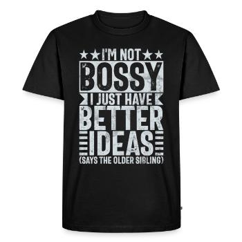 Sister Brother Matching Siblings Twins - Men's Premium Organic T-Shirt - black - Front - Nico (187cm)