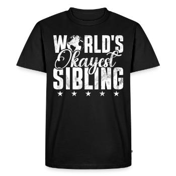 Sister Brother Matching Siblings Twins - Men's Premium Organic T-Shirt - black - Front - Nico (187cm)