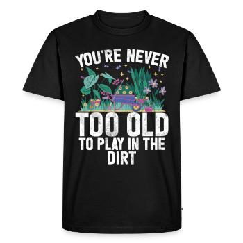 Garden Plants Gardener Garden Lover Planting - Men's Premium Organic T-Shirt - black - Front - Nico (187cm)