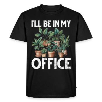 Garden Plants Gardener Garden Lover Planting - Men's Premium Organic T-Shirt - black - Front - Nico (187cm)