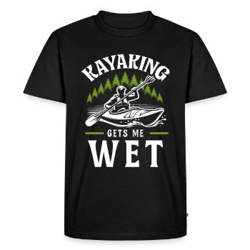 Kayak -Kayak -Paddle Lovers Kayak Adventure - Men's Premium Organic T-Shirt - black - Front - Nico (187cm)