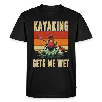 Kayak -Kayak -Paddle Lovers Kayak Adventure - Men's Premium Organic T-Shirt - black - Front - Nico (187cm)