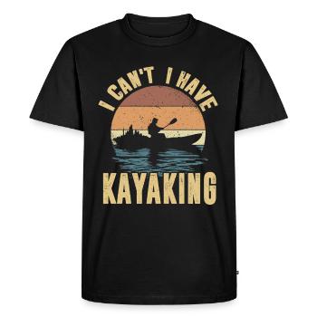 Kayak -Kayak -Paddle Lovers Kayak Adventure - Men's Premium Organic T-Shirt - black - Front - Nico (187cm)