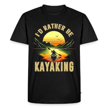 Kayak -Kayak -Paddle Lovers Kayak Adventure - Men's Premium Organic T-Shirt - black - Front - Nico (187cm)