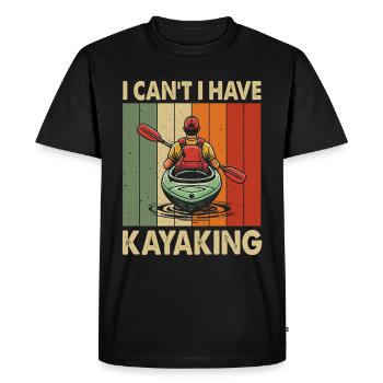 Kayak -Kayak -Paddle Lovers Kayak Adventure - Men's Premium Organic T-Shirt - black - Front - Nico (187cm)