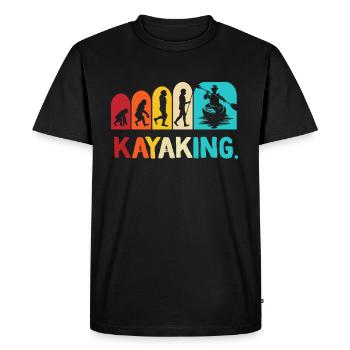 Kayak -Kayak -Paddle Lovers Kayak Adventure - Men's Premium Organic T-Shirt - black - Front - Nico (187cm)
