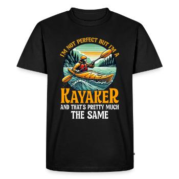 Kayak -Kayak -Paddle Lovers Kayak Adventure - Men's Premium Organic T-Shirt - black - Front - Nico (187cm)