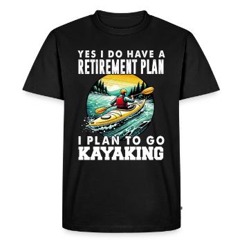 Kayak -Kayak -Paddle Lovers Kayak Adventure - Men's Premium Organic T-Shirt - black - Front - Nico (187cm)