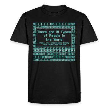Programmer Computer Coding Software Developer - Men's Premium Organic T-Shirt - black - Front - Nico (187cm)