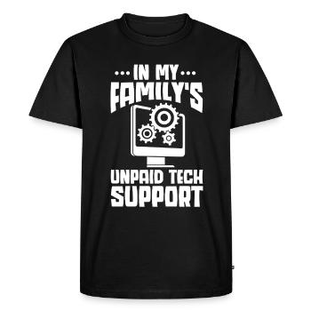 Programmer Computer Coding Software Developer - Men's Premium Organic T-Shirt - black - Front - Nico (187cm)
