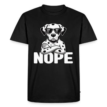 Dalmatien Chien Amoureux Propriétaire de Chien - T-shirt Premium bio Homme - noir - Devant - Nico (187cm)