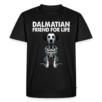 Dalmatien Chien Amoureux Propriétaire de Chien - T-shirt Premium bio Homme - noir - Devant - Nico (187cm)