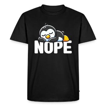 Penguins Bird Lover Penguin Enthusiast - Men's Premium Organic T-Shirt - black - Front - Nico (187cm)