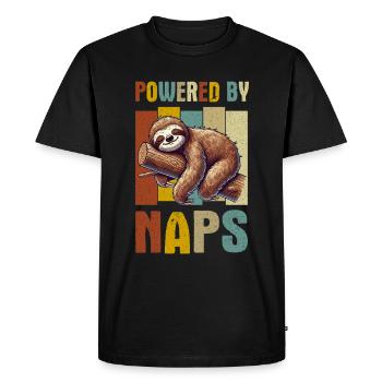 Paresseux, Amoureux des animaux, Amoureux des paresseux, Paresseux - T-shirt Premium bio Homme - noir - Devant - Nico (187cm)