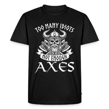 Viking Dieux nordiques Mythologie Nordman - T-shirt Premium bio Homme - noir - Devant - Nico (187cm)