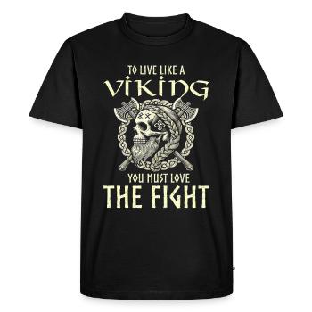 Viking Dieux nordiques Mythologie Nordman - T-shirt Premium bio Homme - noir - Devant - Nico (187cm)