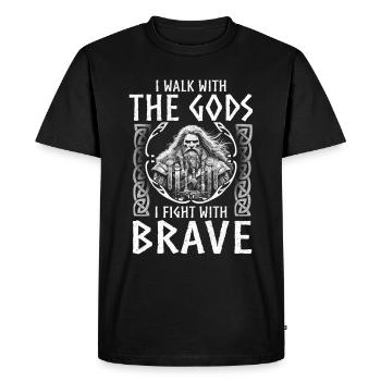 Viking Dieux nordiques Mythologie Nordman - T-shirt Premium bio Homme - noir - Devant - Nico (187cm)