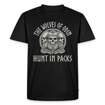 Viking Dieux nordiques Mythologie Nordman - T-shirt Premium bio Homme - noir - Devant - Nico (187cm)