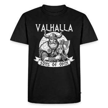 Viking Dieux nordiques Mythologie Nordman - T-shirt Premium bio Homme - noir - Devant - Nico (187cm)