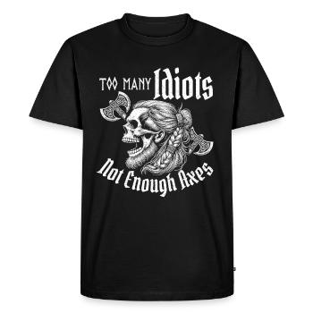 Viking Dieux nordiques Mythologie Nordman - T-shirt Premium bio Homme - noir - Devant - Nico (187cm)
