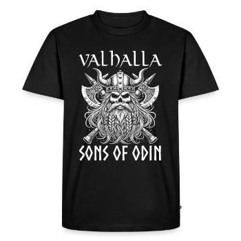 Viking Dieux nordiques Mythologie Nordman - T-shirt Premium bio Homme - noir - Devant - Nico (187cm)