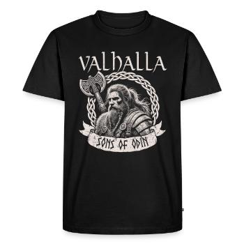 Viking Dieux nordiques Mythologie Nordman - T-shirt Premium bio Homme - noir - Devant - Nico (187cm)