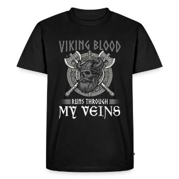 Viking Dieux nordiques Mythologie Nordman - T-shirt Premium bio Homme - noir - Devant - Nico (187cm)