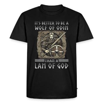 Viking Dieux nordiques Mythologie Nordman - T-shirt Premium bio Homme - noir - Devant - Nico (187cm)