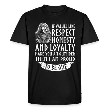 Viking Dieux nordiques Mythologie Nordman - T-shirt Premium bio Homme - noir - Devant - Nico (187cm)