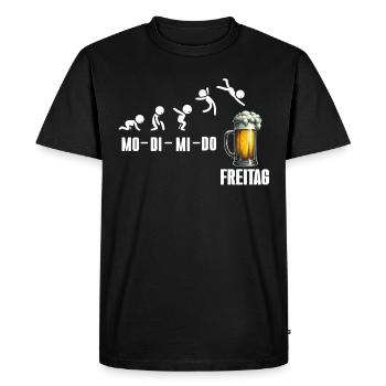 Friday Weekend Beer Lovers Sarcastic - Men's Premium Organic T-Shirt - black - Front - Nico (187cm)