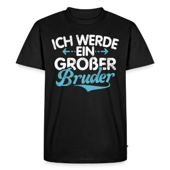 Big Brother Baby Lover Older Sibling - Men's Premium Organic T-Shirt - black - Front - Nico (187cm)