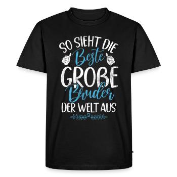 Big Brother Baby Lover Older Sibling - Men's Premium Organic T-Shirt - black - Front - Nico (187cm)