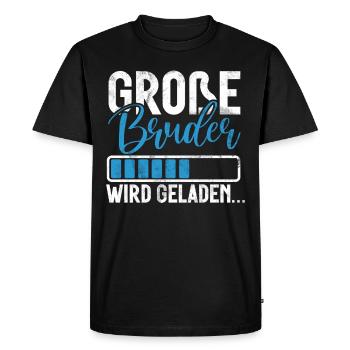 Big Brother Baby Lover Older Sibling - Men's Premium Organic T-Shirt - black - Front - Nico (187cm)