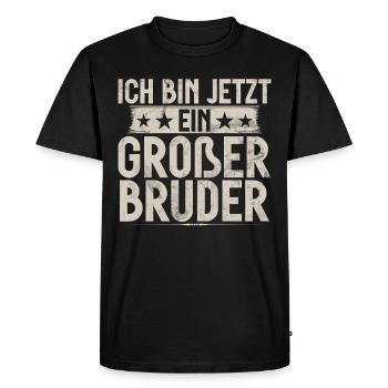 Big Brother Baby Lover Older Sibling - Men's Premium Organic T-Shirt - black - Front - Nico (187cm)